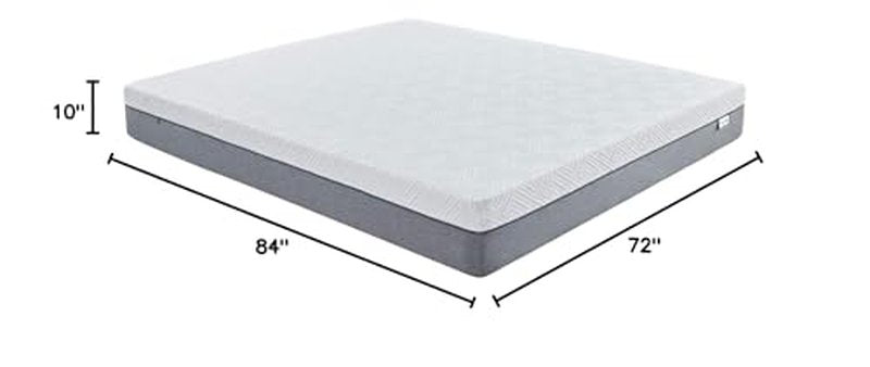 Novilla California King Mattress, 12 Inch Gel Memory Foam Cal King Mattress for Cool Night & Pressure Relief, Medium Plush Feel with Motion Isolating, Bliss