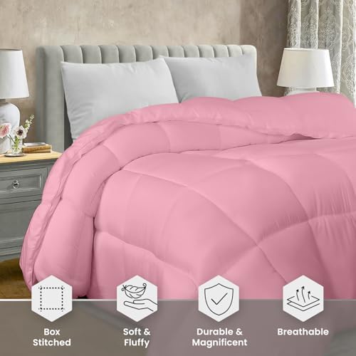 Utopia Bedding Comforter Duvet Insert, Quilted Comforter with Corner Tabs, Box Stitched Down Alternative Comforters Twin XL Size (White)