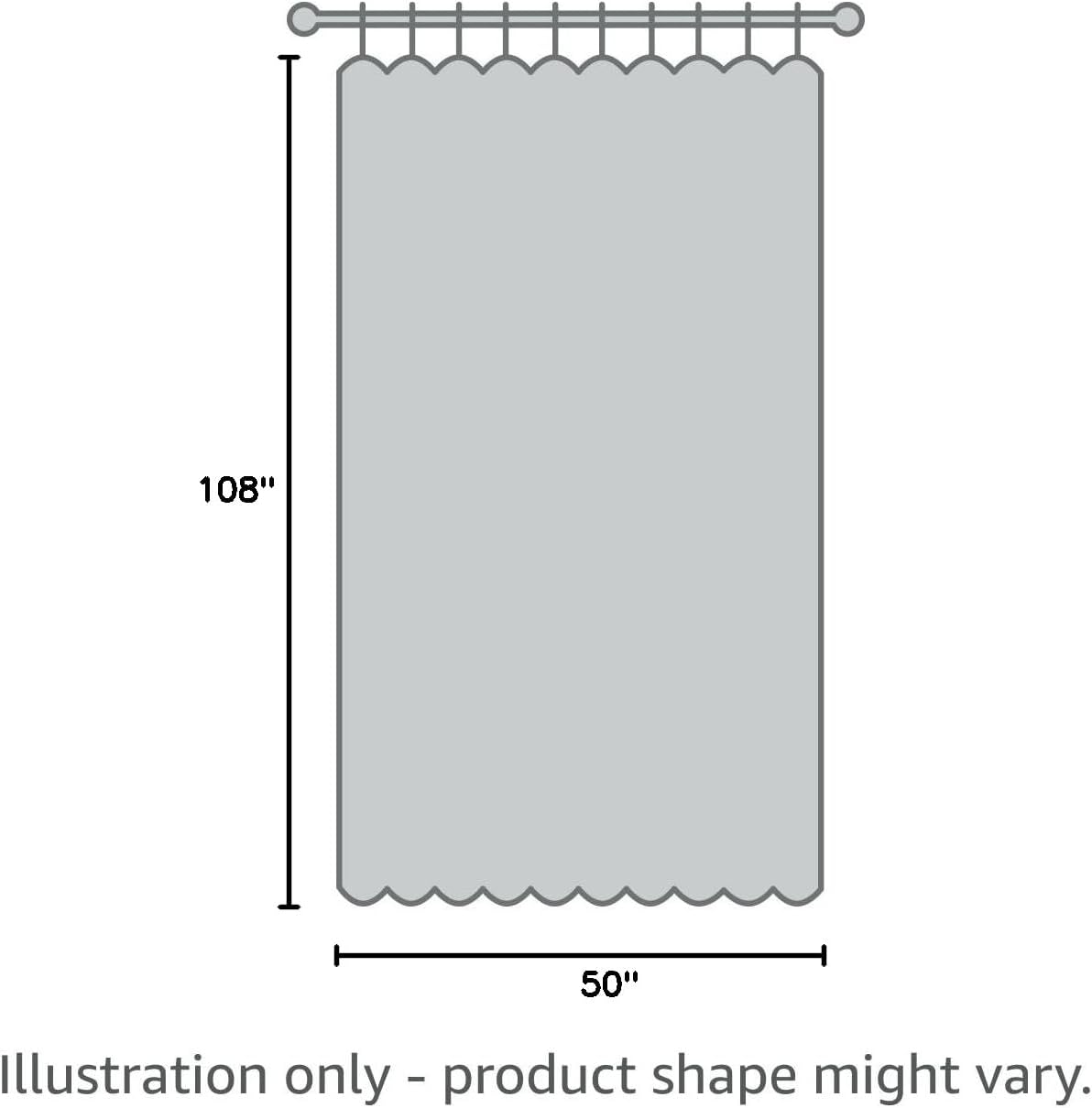 Skiennix 100% Blackout Linen Curtains - Thermal Insulated Drapes for Bedroom | 50" W x 108" L, Navy