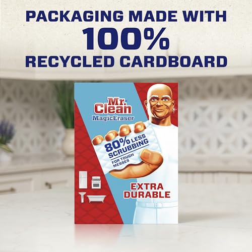 Mr. Clean Magic Eraser, Extra Durable | Multi Purpose Cleaner | 10 Count, Pack of 4
