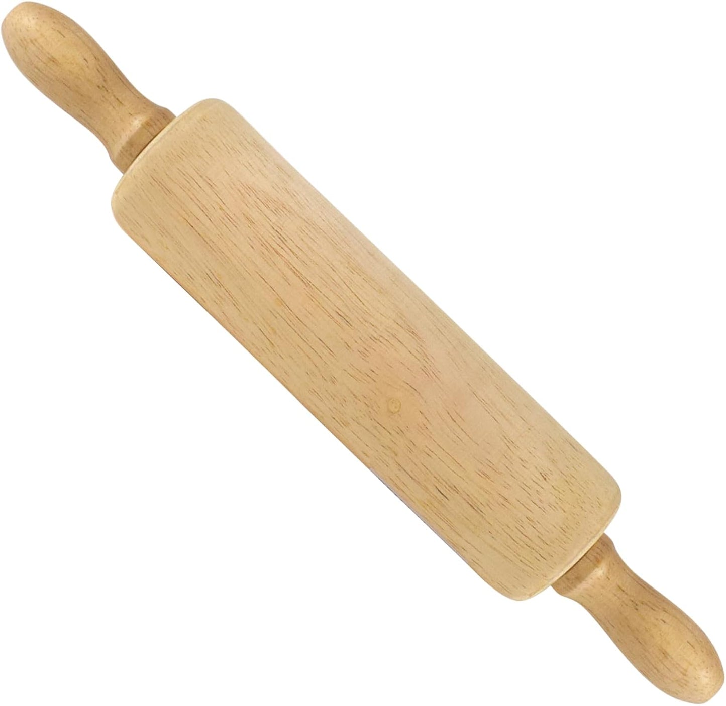 R&M International Wood Rolling Pin - 6" Small Size, 1.75" Diameter, Classic Brown Finish