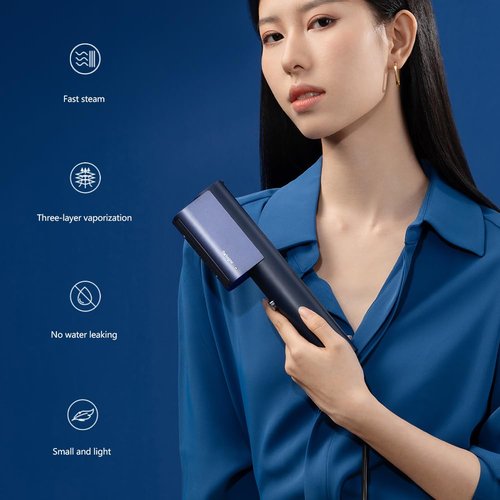 Nesugar G3 Steamer for Clothes Portable Travel Steamer, Fashion Handheld Garment Steamer, 0.75lbs Lightly, 15s Fast Heat-up, Light Mini Steam Iron for travel and home(navy blue)
