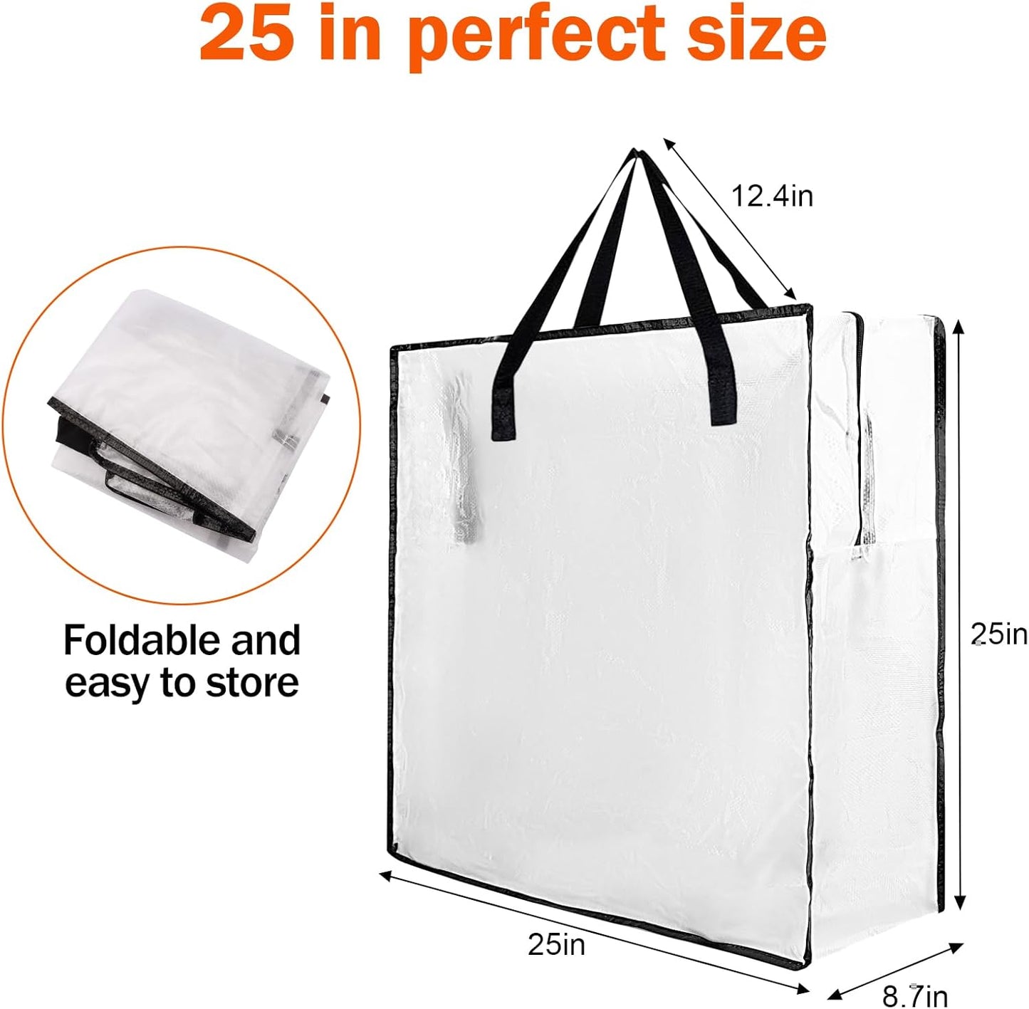 Skiennix Wreath Storage Container - 25 Inch Durable Polyester Bag for Holiday Decorations | 3 PCS Set