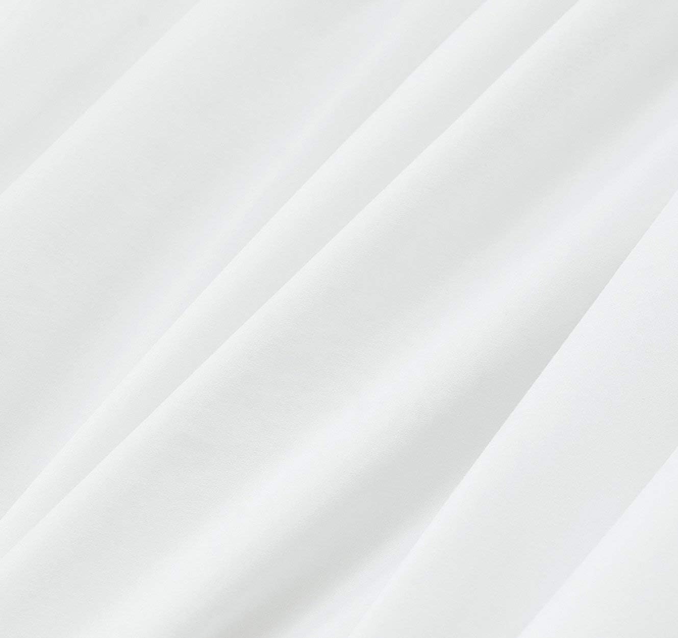 Mellanni Duvet Cover Set - 5-Piece Hotel Luxury Bedding - Extra Soft & Cooling Microfiber | Queen, White