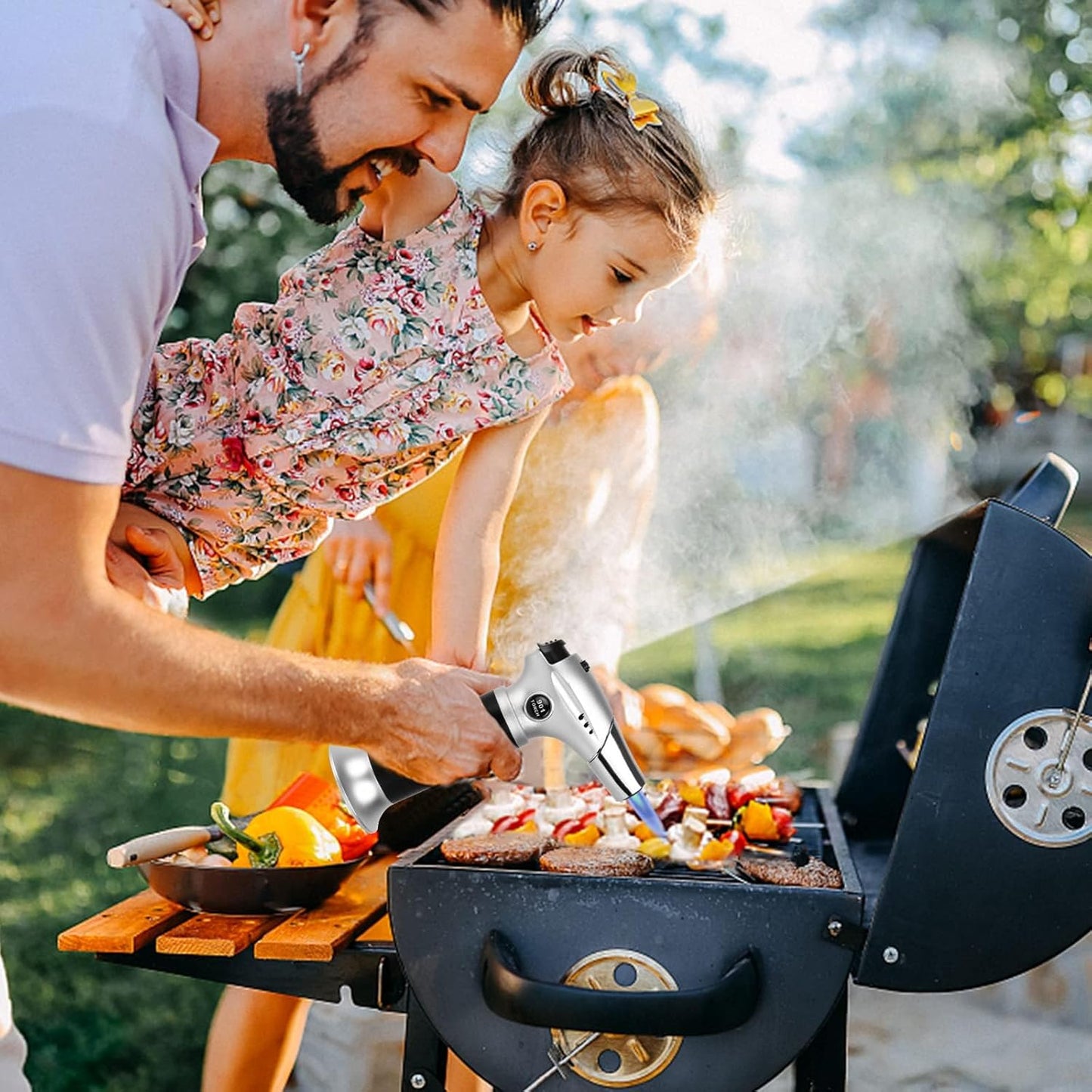 TBTEEK Cooking Torch - Butane Fuel Included for BBQ, Baking, and Soldering | Versatile Kitchen Lighter