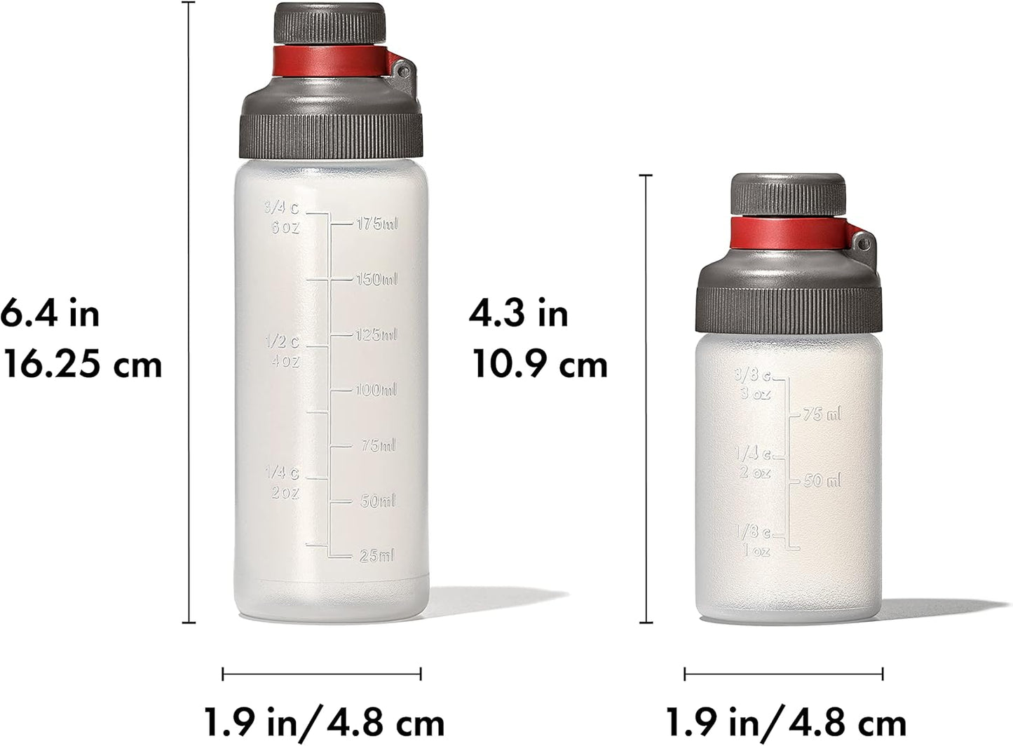 OXO Squeeze Bottle Set - Outdoor Leakproof Design for Easy Hydration | 3-Pack