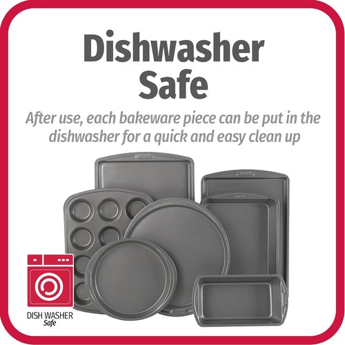 GoodCook Everyday 7-Piece Non-Stick Bakeware Set | Versatile Baking Pans for Cookies, Cakes & Muffins