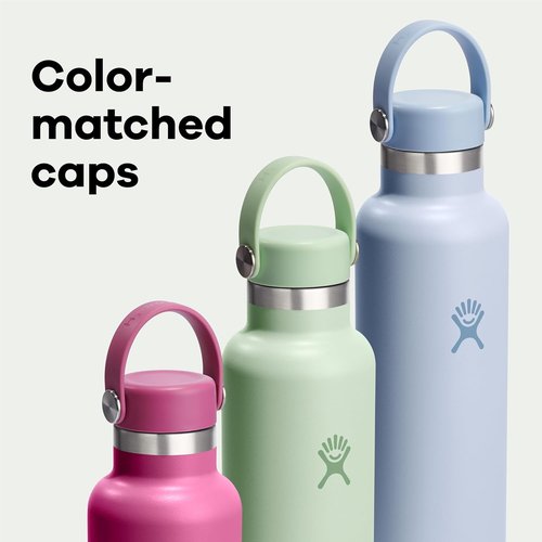 Hydro Flask Water Bottle - Insulated Stainless Steel - Leakproof Design in 24 Oz Birch Gray