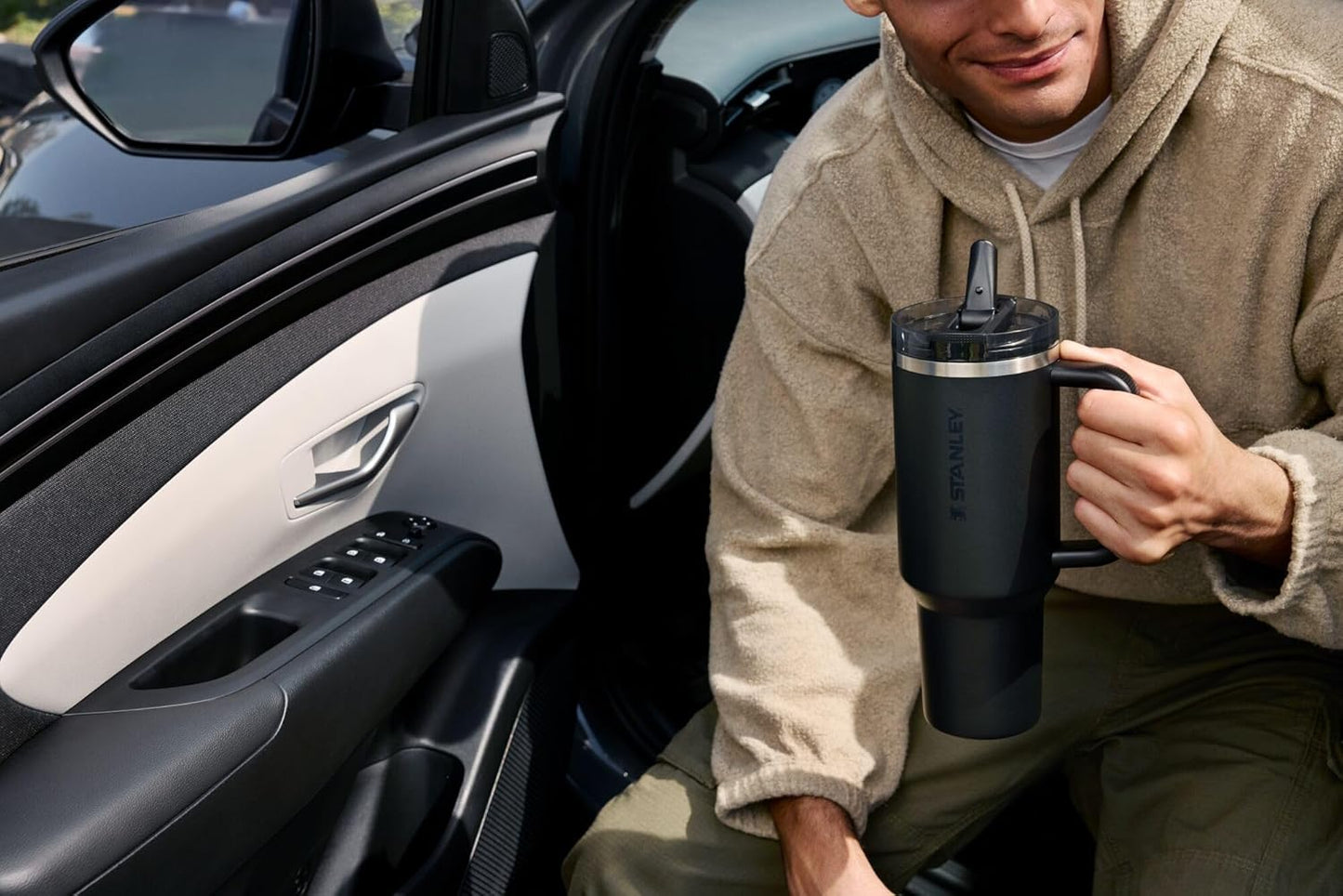 STANLEY Quencher ProTour Tumbler - 14 oz Insulated Stainless Steel Cup with Flip Straw & Handle | BPA-Free | Chartreuse