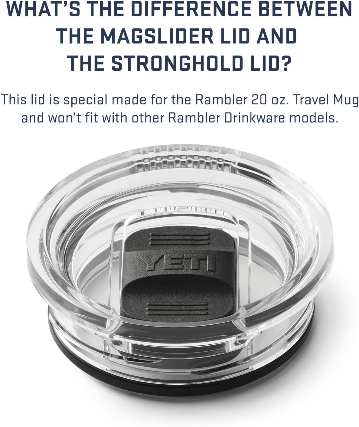 YETI Rambler 20 oz Travel Mug - Stainless Steel, Vacuum Insulated with Stronghold Lid for Ultimate Durability
