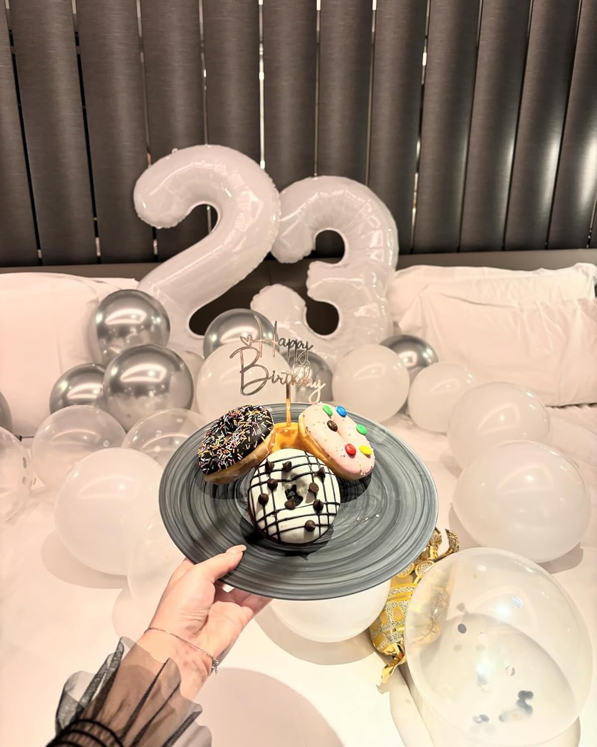 Number 21 Balloon by Party Essentials - 40 Inch White Birthday Decoration for 21st Celebration