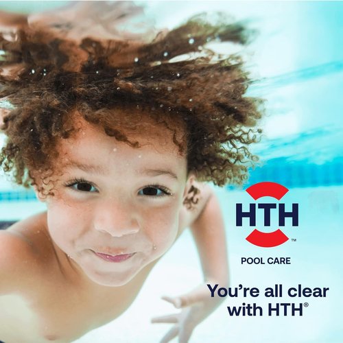 HTH 42051 Chlorine Tabs - Advanced Swimming Pool Care Sanitizer, 8oz for Crystal Clear Water