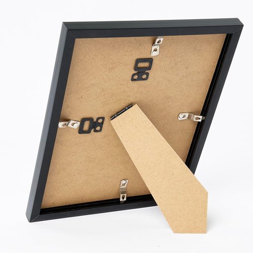 JCJMY 8.5x11 Picture Frame Set of 6 - Black Wall Mounting Frames for Horizontal or Vertical Display