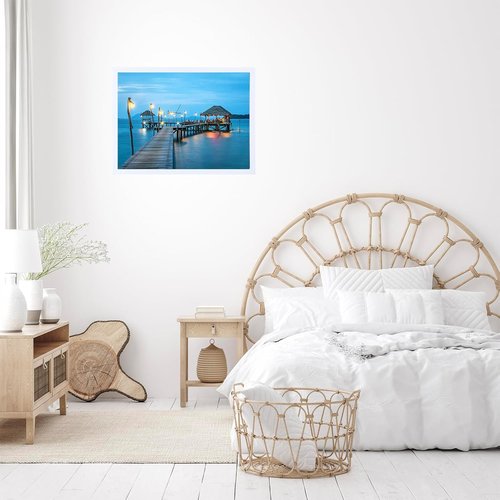 JCJMY 14x16 Picture Frame - Versatile White Frame for Horizontal & Vertical Wall Displays