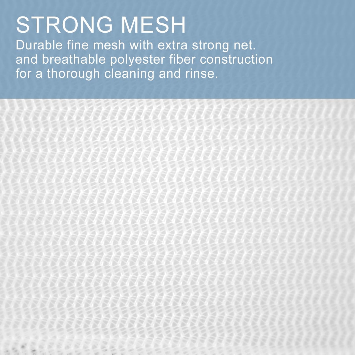 Muchfun Durable Fine Mesh Laundry Bags - 4 Pcs for Delicates | 16 x 20 Inches (Large Size)