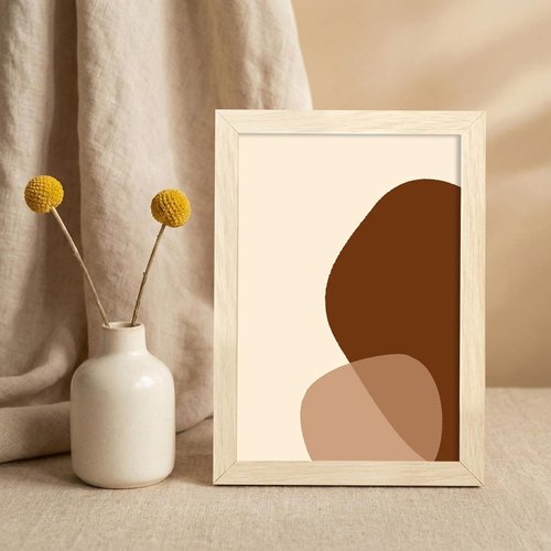 LaVie Home 5x7 Picture Frame - Classic Oak Design with HD Plexiglas | Vertical & Horizontal Display