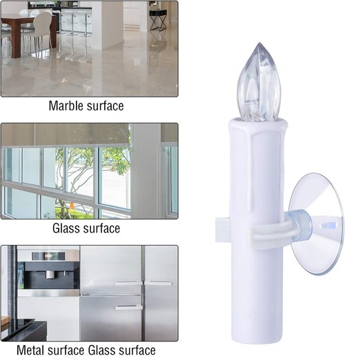 Boao Candle Suction Cups - 50-Piece Set for Christmas Window Decoration | Durable Plastic Holders