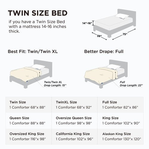 Bedsure Comforter Duvet Insert - Quilted Comforters Twin Size, All Season Duvet, GentleSoft Down Alternative Bedding, with 8 Tabs, Gifts for Women/Men, Black, Twin 88 x 68 Inches