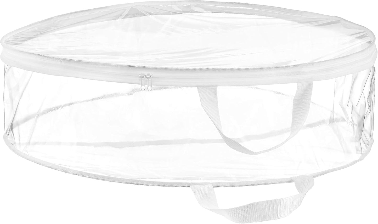 Whitmor Wreath Storage Bag - Clear Design for Easy Visibility | Durable & Spacious 30-Inch Size