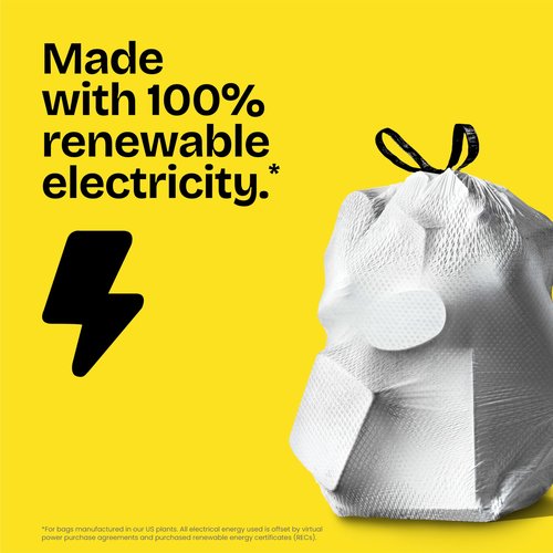 Glad ForceFlex MaxStrength XL Kitchen Trash Bags, 20 Gal, Fresh Clean, 80 Ct (Package May Vary)