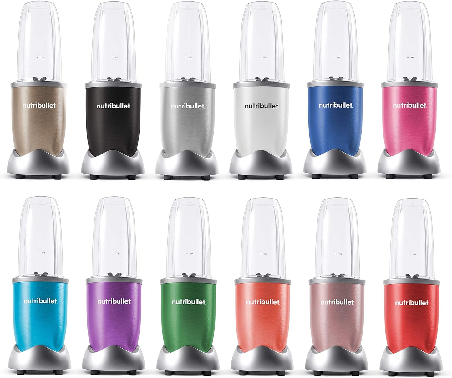 Nutribullet Pro 900 Watt Personal Blender - 13-Piece High-Speed Mixer System in Champagne | Pack of 2