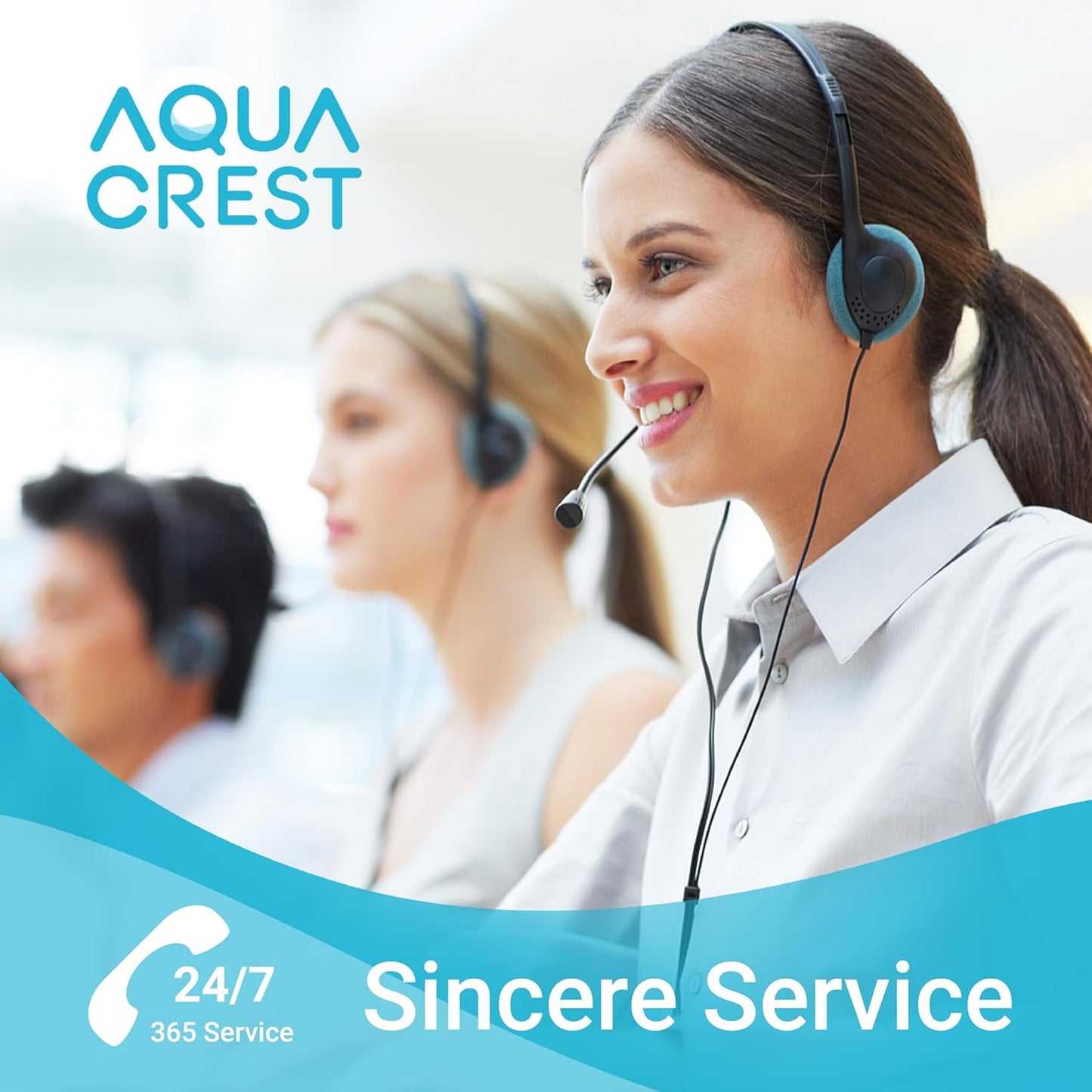AQUA CREST Water Filter Replacement - Compatible with Britaยฎ Hub Instant Countertop System, 6-Month Supply
