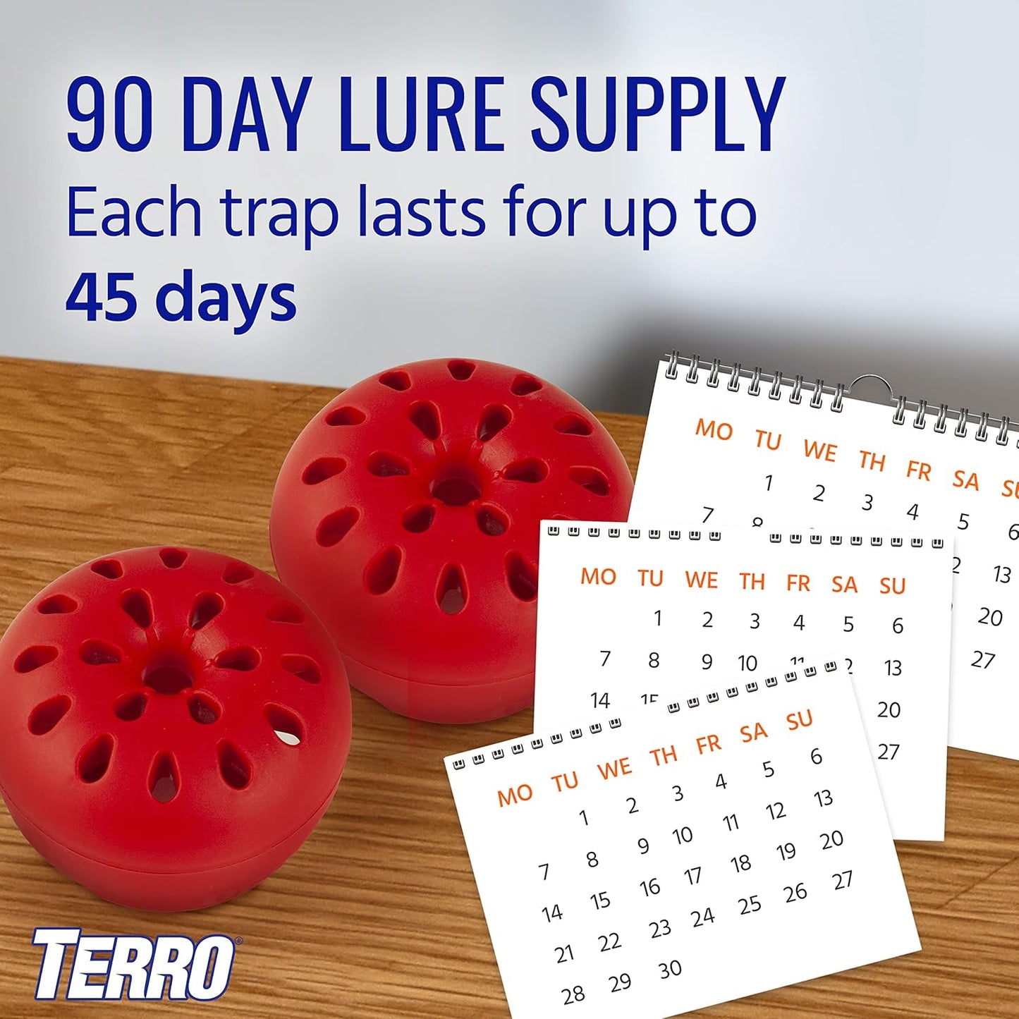 Terro T2503-3 Fruit Fly Trap - Effective Indoor Pest Control | Safe & Non-Toxic Solution