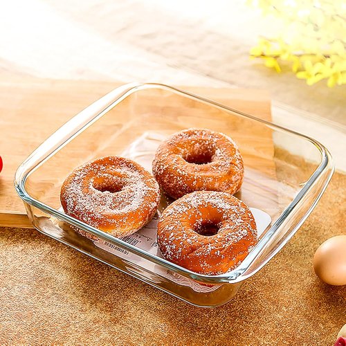 9x9In Square Baking Dish | 2.4QT Glass Baking Pan - Perfect for Oven Baking