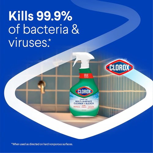 Clorox Clean-Up Multi-Surface Cleaner - Original Bleach Spray, 32 Fl Oz, Pack of 3