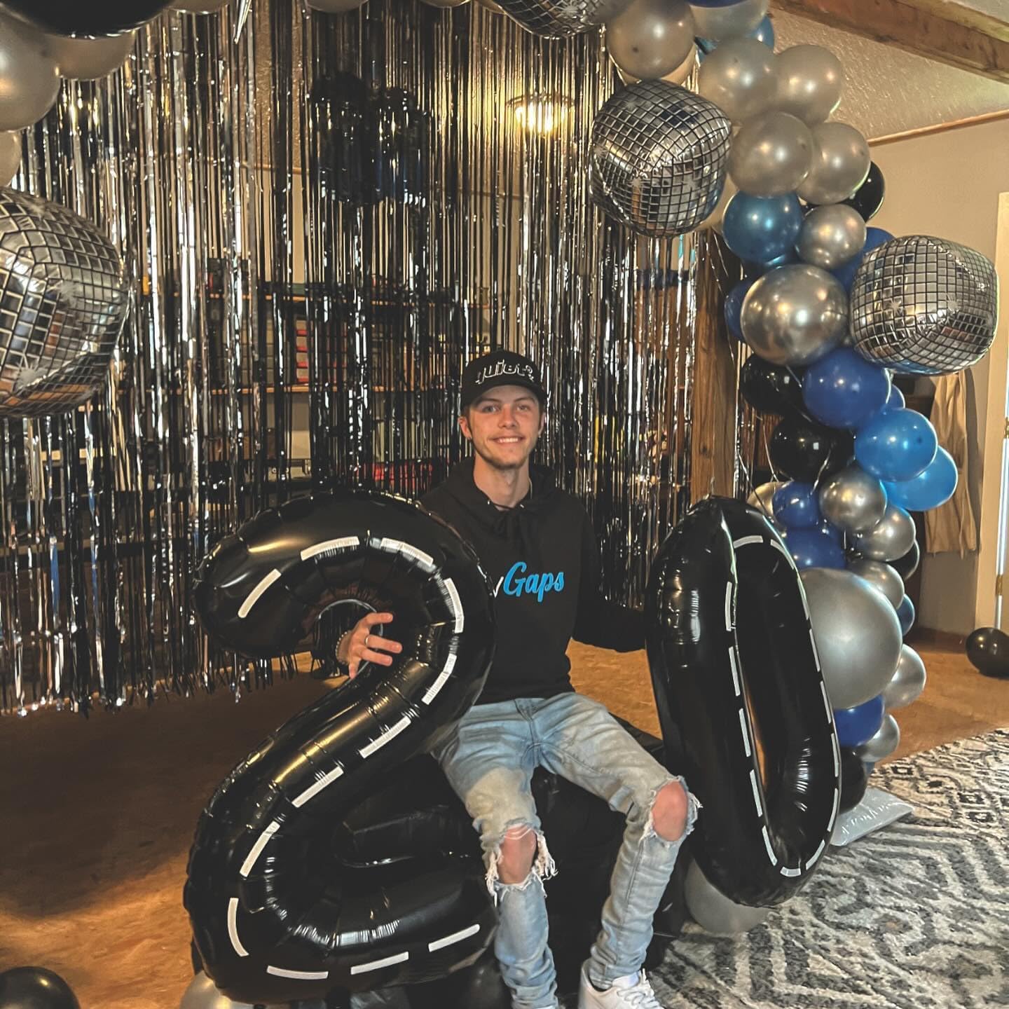 Race Car 4 Balloon - 40 Inch Number Balloon for 4th Birthday Party Decorations