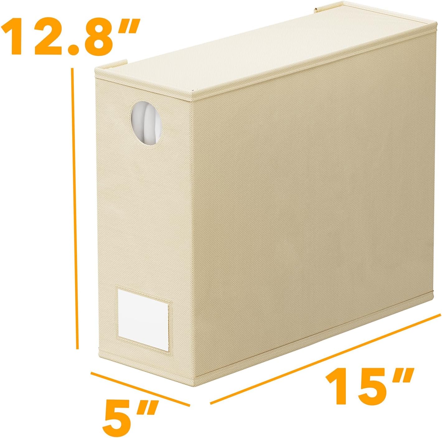 SpaceAid Bed Sheet Organizers - Foldable Linen Closet Storage for Queen & King Size - Beige 4 Pack