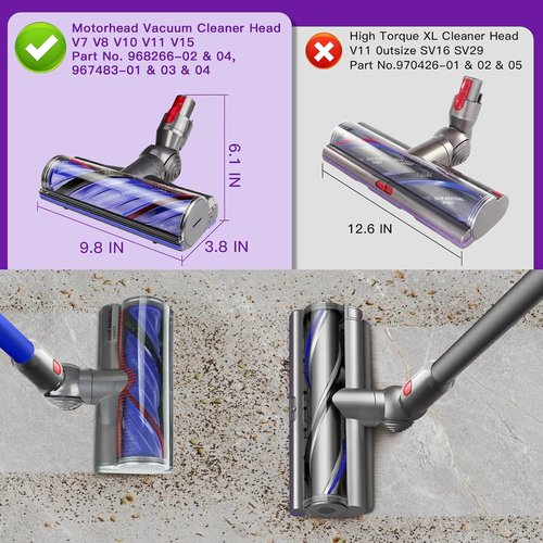 Lemige Vacuum Filters & Quick Release Motor-Head Replacement for Dyson V11 & V15 Models