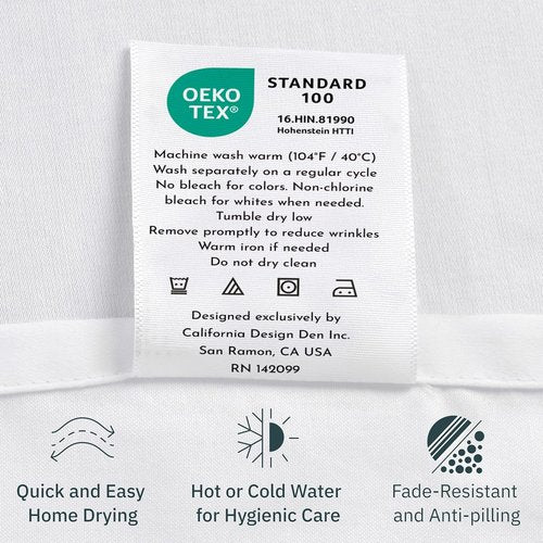California Design Den Full Size Bed Sheets Set - 400 Thread Count, 100% Cotton, Deep Pocket - Paisley Blue