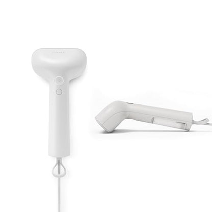 Steamery Handheld Clothes Steamer Cirrus Core, 1350W, Steam Output 0.74 oz/min, Heat up in 15 Seconds, Dry Steam Technology, Hanging Loop, Visible Water Tank, Portable, Scandinavian Design (White)