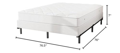 NEW JETO Metal Bed Frame,Sturdy Platform,Heavy Duty Sturdy Bed Frame Black King,9 Legs Support,Easy to Assemble,Without Taking Up Space and Easy to Move