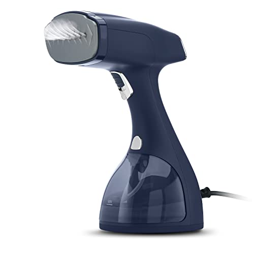 Electrolux Steamer for Clothes, LX15003 Portable Handheld Fabric and Garment Steamer Iron Press Wrinkle Remover with Lint Remover & Fabric Brush – Black