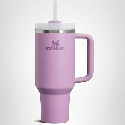 STANLEY Quencher H2.0 Tumbler with Handle and Straw 40 oz | Flowstate 3-Position Lid | Cup Holder Compatible for Travel | Insulated Stainless Steel Cup | BPA-Free | Lilac