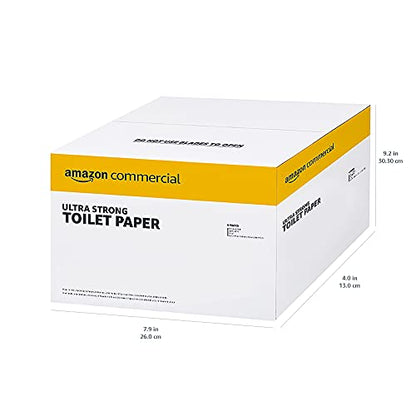 AmazonCommercial FSC Certified 2-Ply White Ultra Strong Toilet Paper, Septic Safe, 286 Sheets per Roll - 36 Rolls