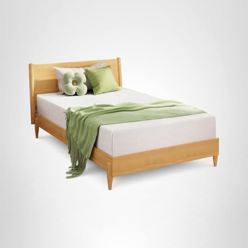 EGOHOME 5 Inch Twin Mattress for Kids, Memory Foam Mattress with Cooling Green Tea Gel, Relieve Pressure with Medium Firm Support, CertiPUR-US Certified, 75''L x 38''W, White