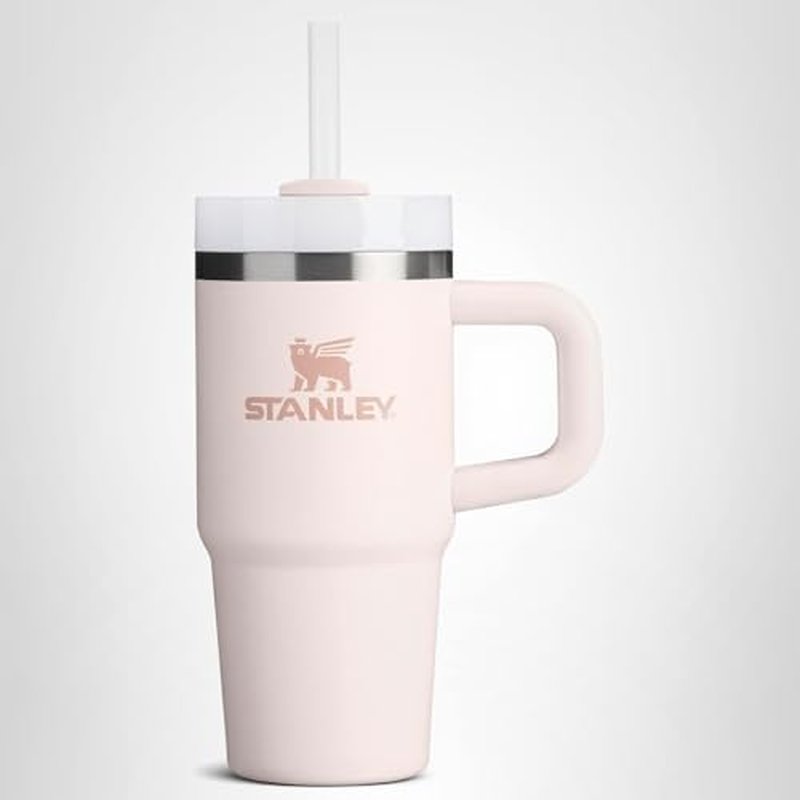 STANLEY Quencher H2.0 Tumbler with Handle and Straw 30 oz | Flowstate 3-Position Lid | Cup Holder Compatible for Travel | Insulated Stainless Steel Cup | BPA-Free | Rose Quartz 2.0