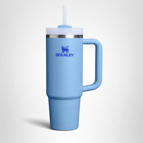 STANLEY Quencher H2.0 Tumbler with Handle and Straw 40 oz | Flowstate 3-Position Lid | Cup Holder Compatible for Travel | Insulated Stainless Steel Cup | BPA-Free | Blue Sky