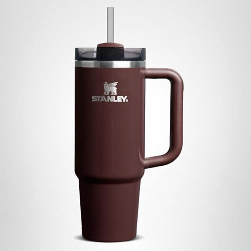 STANLEY Quencher H2.0 Tumbler with Handle and Straw 30 oz | Flowstate 3-Position Lid | Cup Holder Compatible for Travel | Insulated Stainless Steel Cup | BPA-Free | Mahogany Gloss