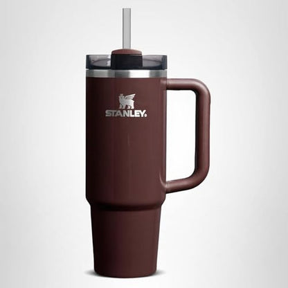 STANLEY Quencher H2.0 Tumbler with Handle and Straw 30 oz | Flowstate 3-Position Lid | Cup Holder Compatible for Travel | Insulated Stainless Steel Cup | BPA-Free | Mahogany Gloss