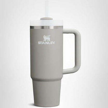 STANLEY Quencher H2.0 Tumbler with Handle and Straw 40 oz | Flowstate 3-Position Lid | Cup Holder Compatible for Travel | Insulated Stainless Steel Cup | BPA-Free | Ash