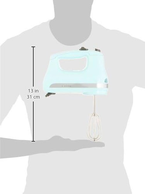 KitchenAid 5 Ultra Power Hand Mixer - High-Speed Performance, Ice Blue Finish