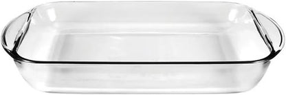 Glass 9" x 13" Baking Dish - Durable 3 Quart Oven Safe Cookware for Perfect Baking