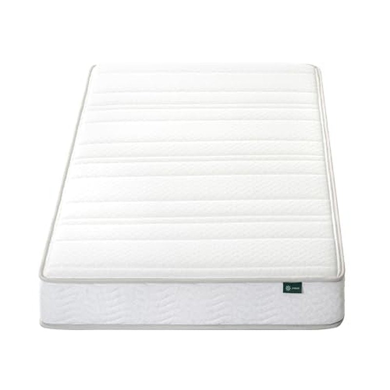 Zinus 6 Inch Foam and Spring Hybrid Mattress [New Version], Twin, Medium Firmness, Durable Support, Certified Safe Foams & Fabric, Mattress in A Box, White