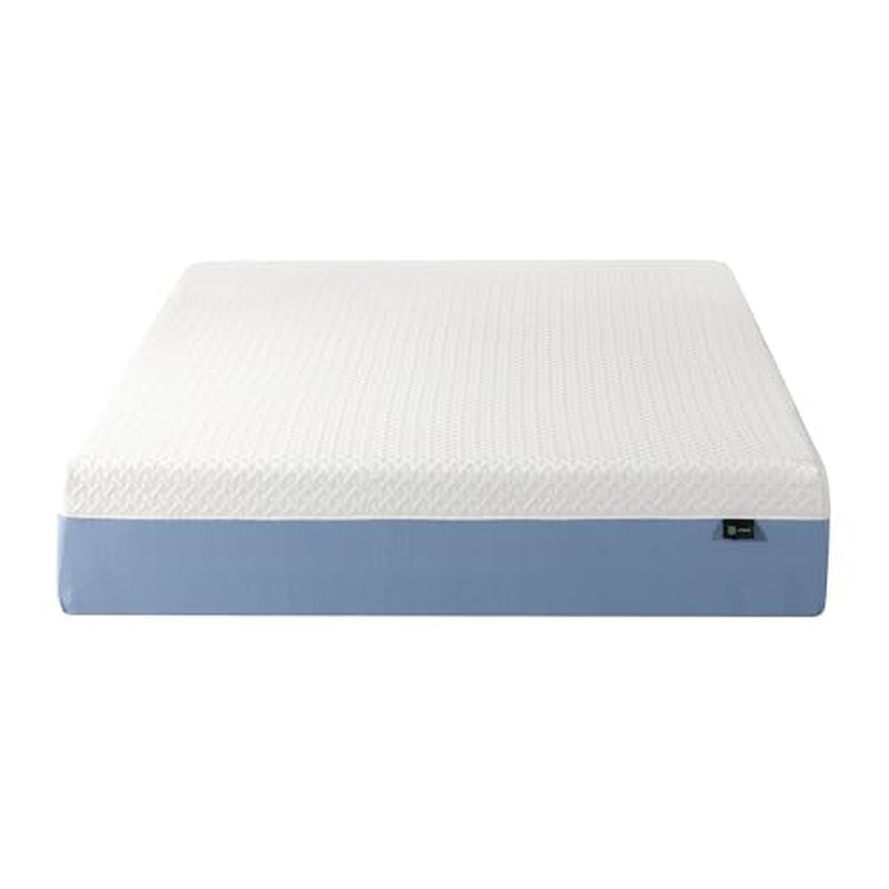 Zinus 12 Inch Queen Cooling Essential Memory Foam Mattress [NewVersion], Fiberglass Free, Medium Feel, Breathable Cooling Layers, Certified Safe Materials