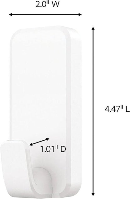 Command 10 lb XL Heavyweight Hook - Damage-Free Hanging Solution with 2 Wall Hooks & 6 Adhesive Strips