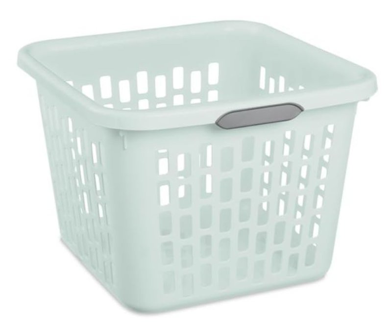 Sterilite 1.5 Bushel Square Laundry Basket Mindful Mint Comfort Grip Handles
